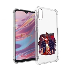 Чехол бампер MyPads девушка-с-текучей-маской женский для Huawei