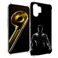 Чехол бампер MyPads накаченный мужчина в тени мужской для Realme...