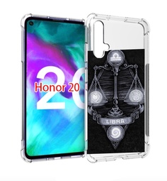 Чехол бампер MyPads знак зодиака весы 2 для Honor 20 Honor
