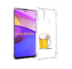 Чехол бампер MyPads кружка пива для Motorola Moto E30.