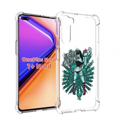 Чехол MyPads нарисованная девушка в татуировках для OnePlus Nord / 1+ Nord (1ая версия)
