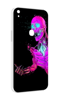 Чехол MyPads скелет-робот-фиолетовый для Alcatel SHINE LITE 5080X 5.0