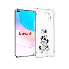 Чехол бампер MyPads человек с разными масками для Huawei Nova 8i