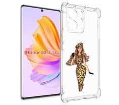 Чехол MyPads леопардовое платье женский для Honor 80 SE