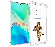 Чехол MyPads леопардовое платье женский для Vivo S16 5G/S16 Pro 5G/V27/V27 Pro