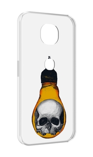 Чехол MyPads череп в лампочке для Motorola Moto G5S (XT1799-2)