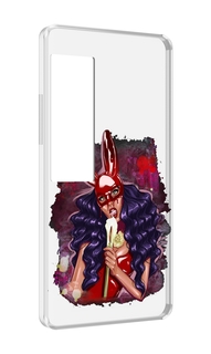 Чехол MyPads девушка-с-текучей-маской женский для Meizu Pro 7 Plus