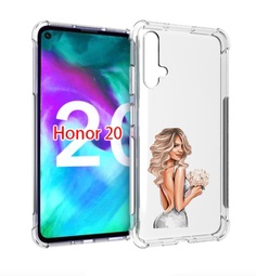 Чехол бампер MyPads Роскошное-платье женский для Honor 20