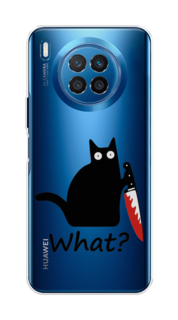 Чехол для Huawei Nova 8i/Honor 50 lite "Котик с ножом" Case Place