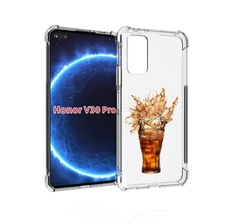 Чехол бампер MyPads Кола-в-стакане для Honor V30 Pro