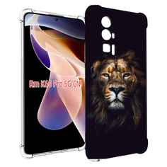 Чехол MyPads Лев-в-тени мужской для Xiaomi Redmi K60 Pro