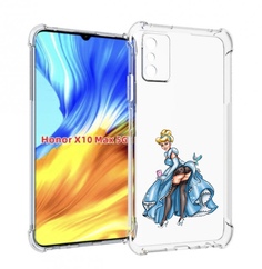 Чехол MyPads девушка-в-платье-красивая женский для Honor X10 Max