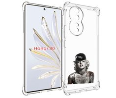 Чехол MyPads Мерлин Монро с тату женский для Honor 80