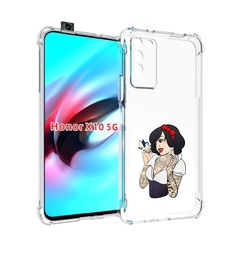Чехол MyPads принцесса-тату женский для Honor X10