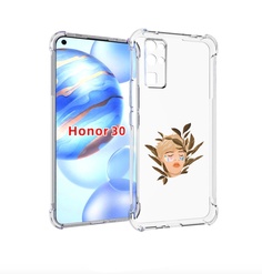 Чехол бампер MyPads лицо-с-патчами для Honor 30 (BMH-AN10) проти