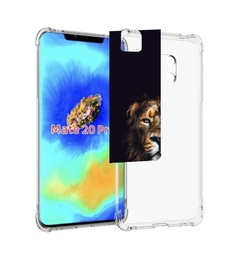Чехол MyPads Лев-в-тени мужской для Huawei Mate 20 Pro/Mate 20 RS 6.39