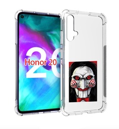 Чехол бампер MyPads кукла из пилы для Honor 20