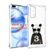 Чехол бампер MyPads Панда-в-костюме для Honor 30 Pro Honor