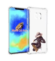 Чехол MyPads загадочная-девушка-в-костюме женский для Huawei Mate 20 Pro/Mate 20 RS 6.39