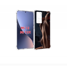 Чехол бампер MyPads белые-татуировки-на-теле для Xiaomi 12.