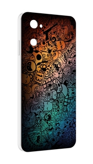 Чехол MyPads стикеты в тени для UleFone Note 12 / Note 12P