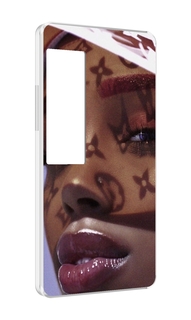 Чехол MyPads лицо девушки тень женский для Meizu Pro 7 Plus