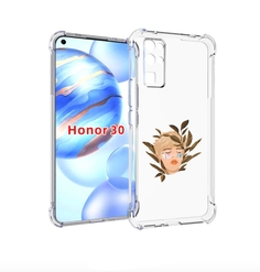 Чехол бампер MyPads лицо-с-патчами для Honor 30 (BMH-AN10) проти