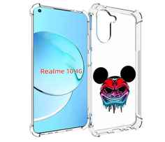 Чехол MyPads микки в маске для Realme 10