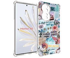 Чехол MyPads Пляжи-постер для Honor 80