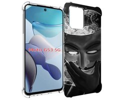 Чехол бампер MyPads Маска для Motorola Moto G53 противоударный