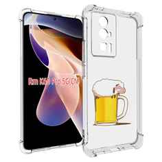 Чехол MyPads кружка пива для Xiaomi Redmi K60 Pro