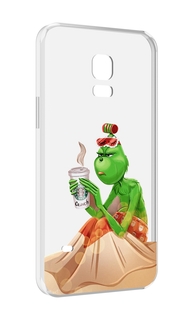Чехол MyPads Гринч-в-платье для Samsung Galaxy S5 mini