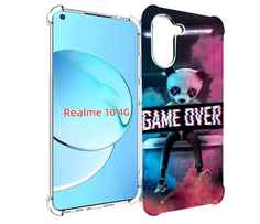 Чехол MyPads картина-панда для Realme 10