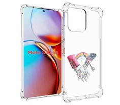Чехол MyPads абстракция руки в татуировках для Motorola Moto X40