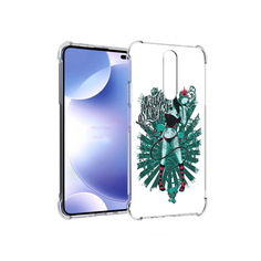 Чехол MyPads Tocco для Xiaomi Redmi k30 нарисованная девушка в татуировках