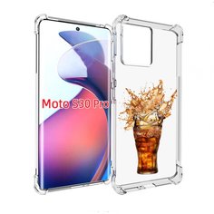Чехол MyPads Кола-в-стакане для Motorola Moto S30 Pro