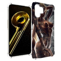 Чехол бампер MyPads девушки-инь-и-янь-в-татуировках для Realme 1...