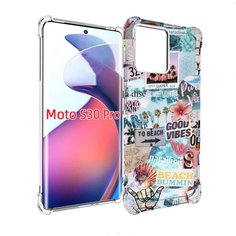 Чехол MyPads Пляжи-постер для Motorola Moto S30 Pro