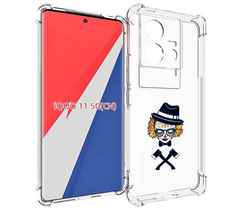 Чехол MyPads девушка в маске с топорами рисунок для Vivo iQOO 11