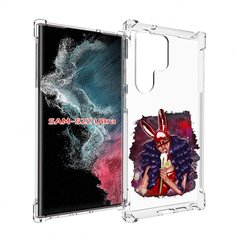 Чехол MyPads девушка-с-текучей-маской женский для Samsung Galaxy S23 Ultra
