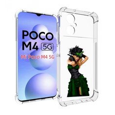 Чехол MyPads девушка-в-модном-длинном-платье женский для Xiaomi Poco M4 5G