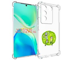 Чехол MyPads рик-и-морти-в-кружке для Vivo S16 5G/S16 Pro 5G/V27/V27 Pro