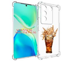 Чехол MyPads Кола-в-стакане для Vivo S16 5G/S16 Pro 5G/V27/V27 Pro