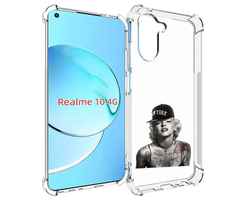 Чехол MyPads Мерлин Монро с тату женский для Realme 10