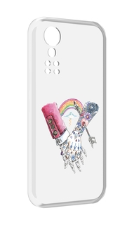 Чехол MyPads абстракция руки в татуировках для ZTE Axon 30 5G / Axon 30S