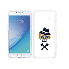 Чехол MyPads Tocco для Samsung Galaxy J2 Pro (2018) девушка в маске с топорами рисунок