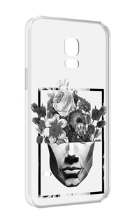 Чехол MyPads черно белая ваза в абстракции для Samsung Galaxy S5 mini