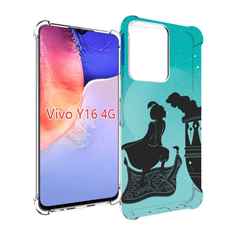 Чехол MyPads алладин тень для Vivo Y16 4G/ Vivo Y02S