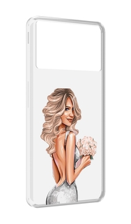 Чехол MyPads Роскошное-платье женский для ZTE Nubia Z40S Pro