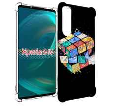 Чехол MyPads Кубик-Рубика для Sony Xperia 5 IV (5-4)